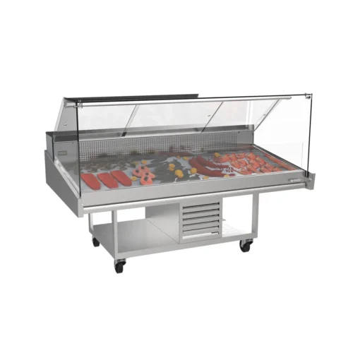 Infrico VML 15 PNK display case with fish on display